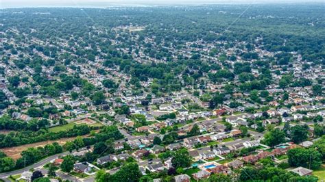 Homes In A Massapequa Park Suburban Neighborhood Long Island New York