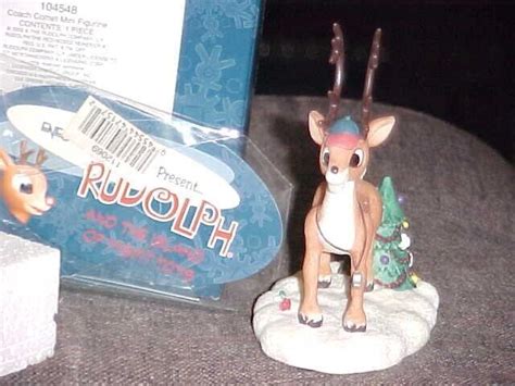 Enesco Rudolph Coach Comet Mini Figurine Mib 104548 Rare Sculptures