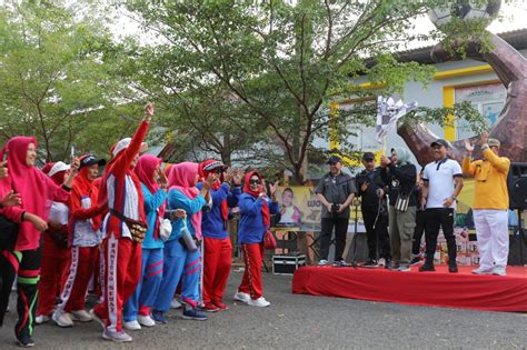 Ketua Yji Lampung Hadiri Jalan Sehat World Walking Day W H