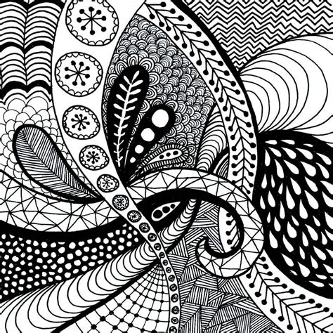 Coloriage Zentangle à Imprimer