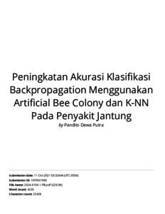 Hasil Pengecekan Similarity Plagiasi Pada Jurnal Yang Berjudul