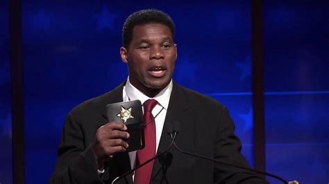 What Was That Badge Herschel Walker Flashed In His Debate The New