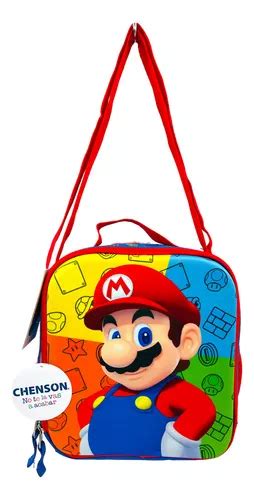 Mochila Lonchera Y Lapicera Mario Bros Chenson Primaria En Venta En