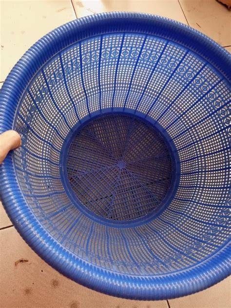 Baskom Jaring Besar Buat Di Dapur Warna Biru Masih Baru On Carousell