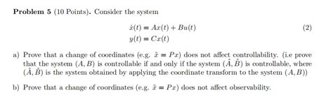 Solved Problem 5 10 Points Consider The System