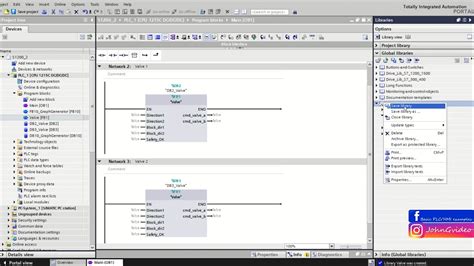 Siemens Tia Portal Plc Tutorial Libraries Create Use Youtube