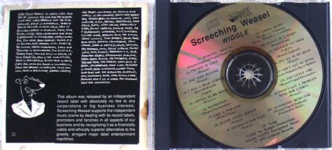 Punk Rock Screeching Weasel Wiggle Cd 1993