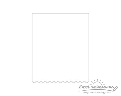 How To Draw A Stamp Step By Step Easylinedrawing