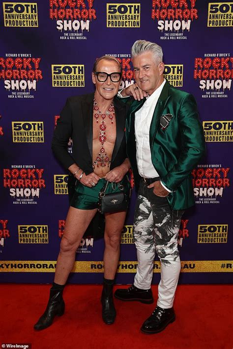 The Block S Glamorous Grandpa Mitch Edwards Attends Rocky Horror Show