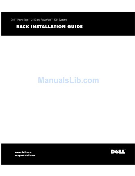 DELL POWEREDGE 2650 LAPTOP INSTALL MANUAL | ManualsLib