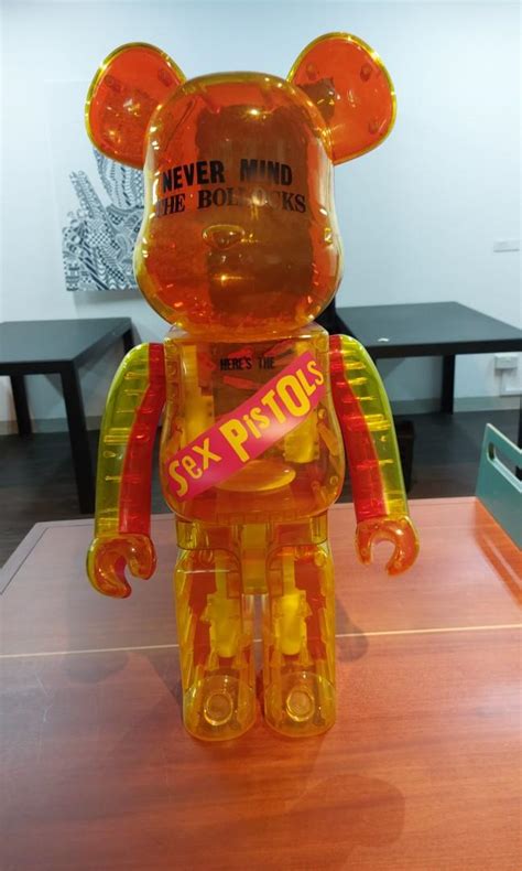 Medicom 1000 Bearbrick Sex Pistols Be Rbrick Yellow Pink Clear Ver