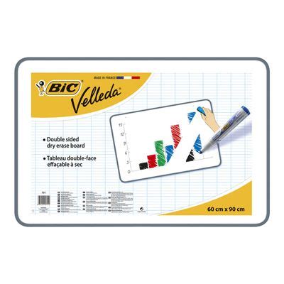 Bic Velleda Ardoise Blanche X Cm Double Face Pas Cher