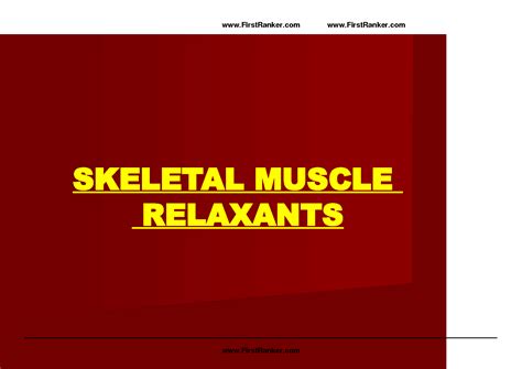 SOLUTION Mbbs Notes Third Year Pharmacology Smr Skeletal Muscle