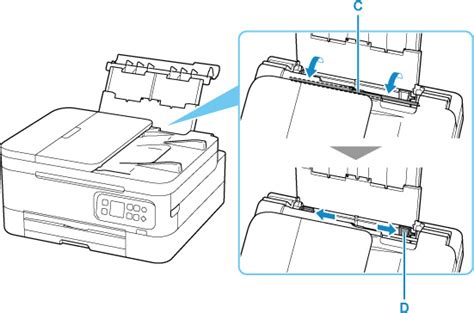 Canon : Inkjet Manuals : TR7000 series : Loading Plain Paper / Photo Paper in Rear Tray