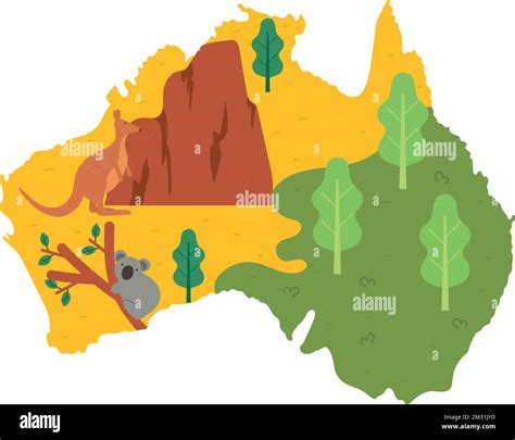 australia day, map Stock Vector Image & Art - Alamy