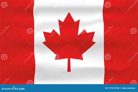 Cone E Logotipo Do Canad Bandeira E Modelo Nacionais Isolados Arte