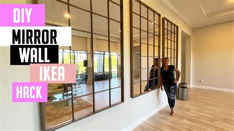 Diy Mirror Wall Ikea Hack Full Video Youtube