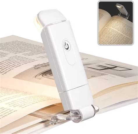 Lampara Lectura Luz Led Con Clip Recargable Para Leer Libros Cuotas