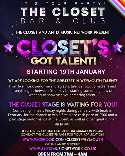 Closet S Got Talent Application Form Out Now Antix Music Network