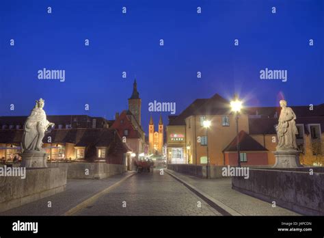 Old Main bridge in Wurzburg, Germany, Wurzburg, Lower Franconia ...