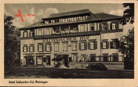 Meiningen in Südthüringen Blick auf das Hotel Sächsischer Hof xl