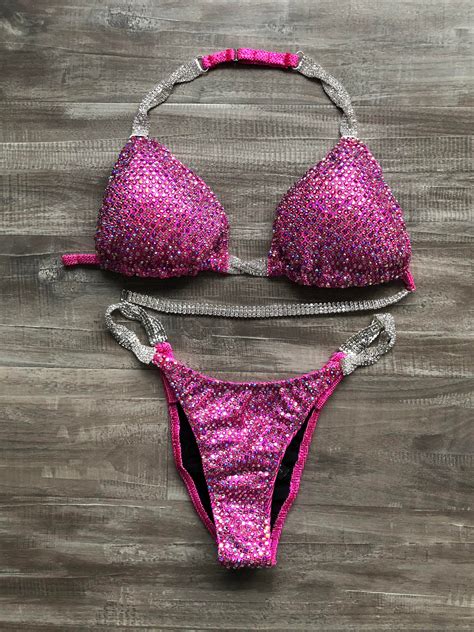 Competition Bikini Light Pink NPC IFBB OCB Competition Etsy