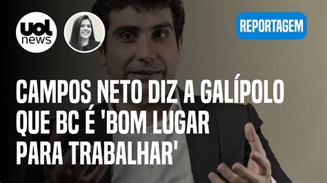 Campos Neto parabeniza Gabriel Galípolo e diz que BC é bom lugar para