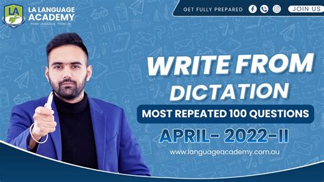 PTE Listening Write From Dictation April 2022 II Exam Predictions