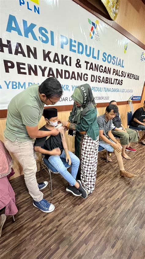 Ybm Pln Upt Tanjung Karang Bersama Yayasan Tuna Daksa Dan Lds Jakarta