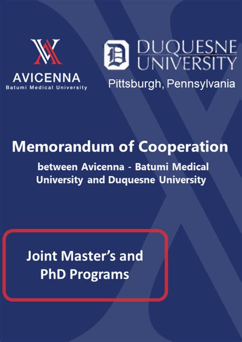 AVICENNA Batumi Medical University Georgia Memorandum Of