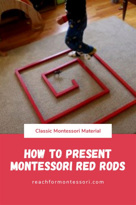 The Montessori Long Red Rods Explanation And Presentation — The