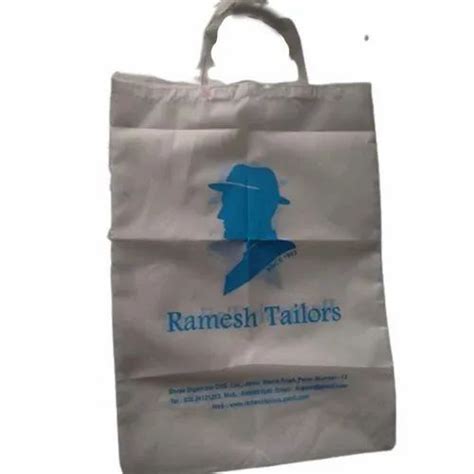 White Printed Loop Handle Cotton Shopping Bag 12 Kg At Rs 18 Piece In