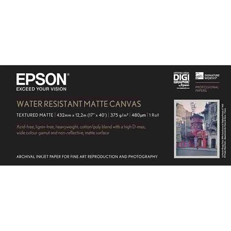 Epson Water Resistant Matte Canvas G M Tura Scandinavia