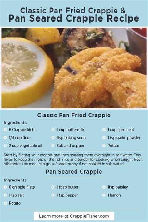 Classic pan fried crappie pan seared crappie recipe – Artofit