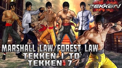 Tekken Marshall Law Forest Law Evolution 1994 2016 YouTube