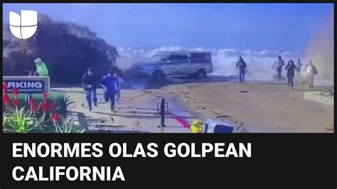 Olas Gigantes Arrastran A Varias Personas En California Y Provocan