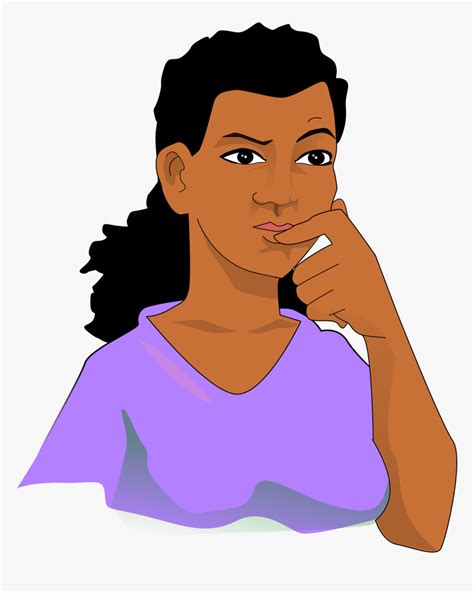 Clip Art Royalty Free Library Clipart Person Thinking Thinking Woman