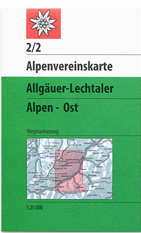 Dav Av Karte Allg Uer Lechtaler Alpen Ost Wanderkarten Im Camp