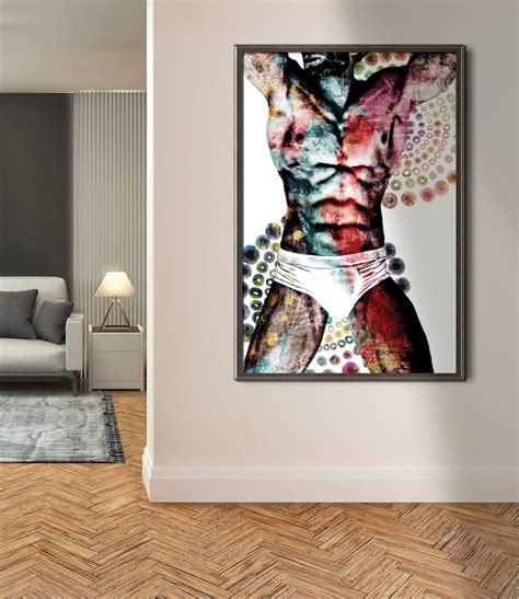 Male Nude Homoerotic Art Gay Wall Art Male Body Print Etsy Australia