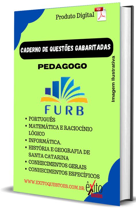 Caderno De QuestÕes Gabaritadas Pedagogo Furb 2023 Êxito QuestÕes