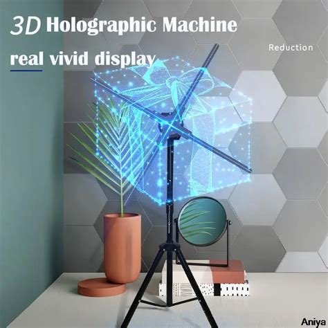 Tanio Wszystkie Rozmiary 3d Projektor Holograficzny Wiatrak Led Light