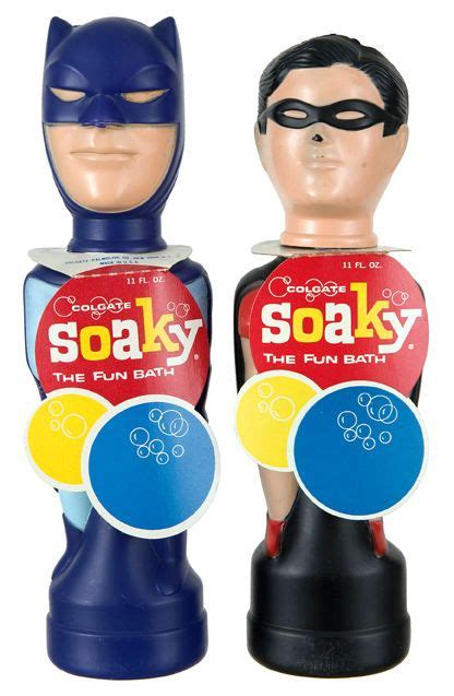 Colgate Soaky Bubble Bath Liquid In Batman And Robin Containers