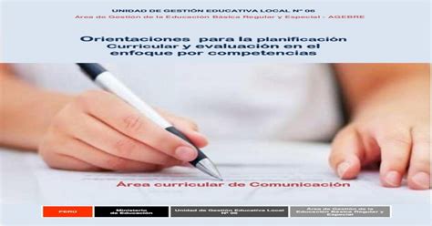 Orientaciones para la planificación Curricular y N CURRIC PDF