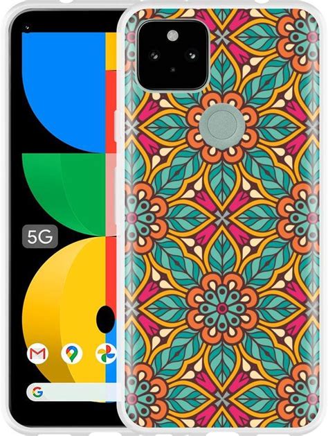 Google Pixel 5a Hoesje Flora Mandala Designed By Cazy Bol