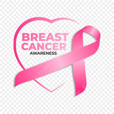 Breast Cancer Awareness Vector Art PNG, Breast Cancer Awareness With Realistic Ribbon, Event ...