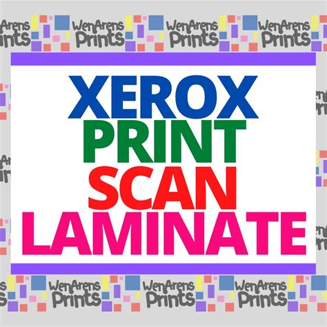 Xerox Print Scan Available Here Laminated Pvc Waterproof Sticker Sign