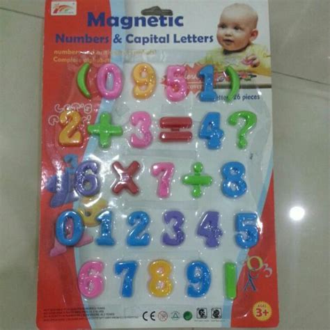 Magnetic Colourful Uppercase Lowercase Alphabets Letters Number