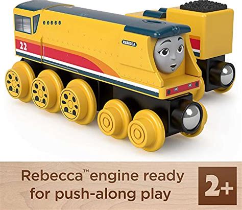 Thomas & Friends Wooden Railway Toy Train Rebecca Push-Along Wood ...