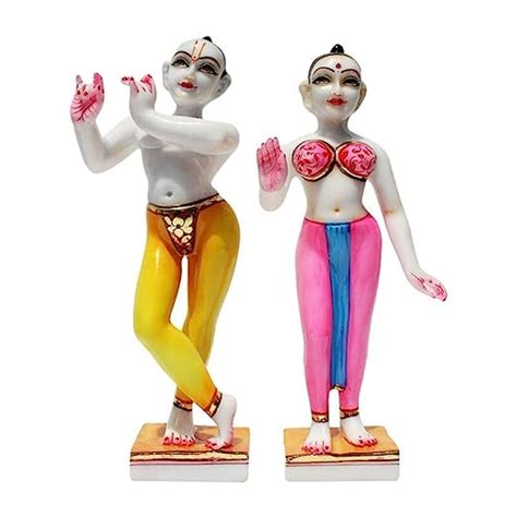 Buy KRISHNAGALLERY1 Marble Dust Iskon Radha Krishan Murti Radhey Shyam