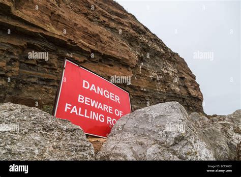 Beware Of Falling Rocks Hi Res Stock Photography And Images Alamy